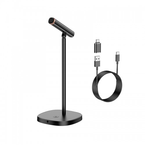 Мікрофон HOCO Mike USB desktop microphone L16 |Type-C/AUX 3.5mm| black