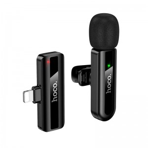 Мікрофон HOCO Lightning Fair wireless microphone L20 |2.4G, 5-15m, 3-4h| black