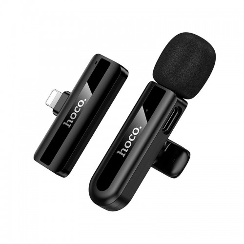 Мікрофон HOCO Lightning Fair wireless microphone L20 |2.4G, 5-15m, 3-4h| black