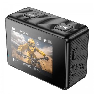 Спорт Камера HOCO dual color screen sports camera DV101 |4k, 120fps, wifi| black