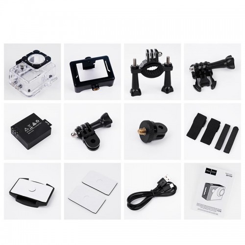 Спорт Камера HOCO sports camera DV100 |1080p, 30fps, wifi, 30m waterproof shell| black