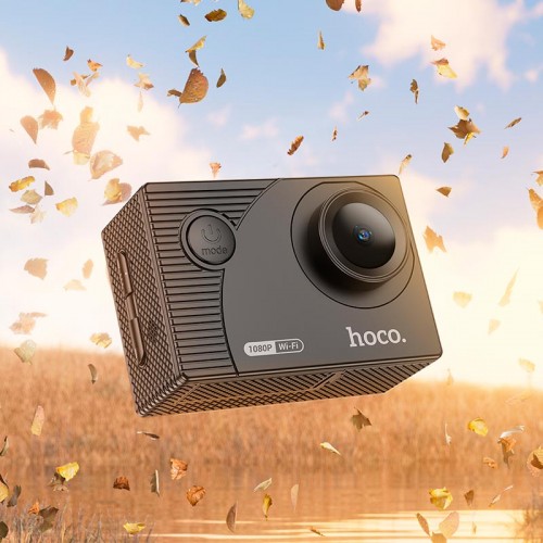 Спорт Камера HOCO sports camera DV100 |1080p, 30fps, wifi, 30m waterproof shell| black