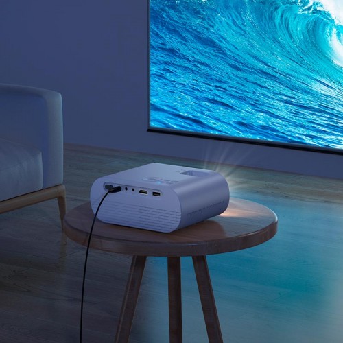 Проектор Hoco DT1 wireless projector (720p same screen version) |2.4G/5G, AUX/USB/AV/HDTV| white