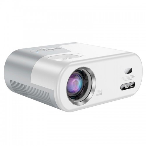 Проектор Hoco DT2 smart projector (720p Android version) |2.4G/5G, AUX/USB/AV/HDTV| white-grey