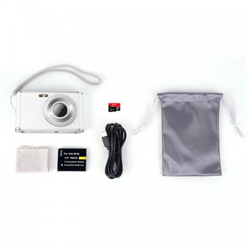 Фотокамера HOCO Dual-Lens digital camera DV203 |48MP, 30fps/1920p, 2.8" IPS HD| white