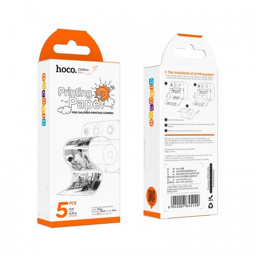 Фотопапір для фотоапарата HOCO Printing paper for children printing camera (5PCS) white