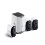 Камера видеонаблюдения Baseus Security N1 Outdoor Camera 2k 3-Cam Kit |145°, 16Gb eMMC (16TB Max), Цветная ночная съемка, IP67| белая