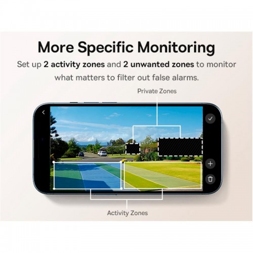 Камера відеоспостереження Baseus Security N1 Outdoor Camera 2k 3-Cam Kit |145°, 16Gb eMMC (16TB Max), Color Night vision, IP67| white