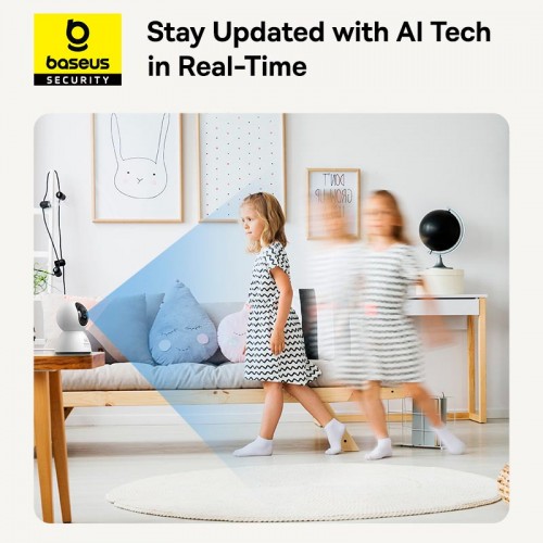 Камера відеоспостереження Baseus Security P1 Indoor Camera 3K |8x Zoom, 4MP, 3K| white