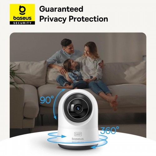 Камера відеоспостереження Baseus Security P1 Pro Indoor Camera 3k (Adapter not Included) |8x Zoom, 5MP, 3K| white