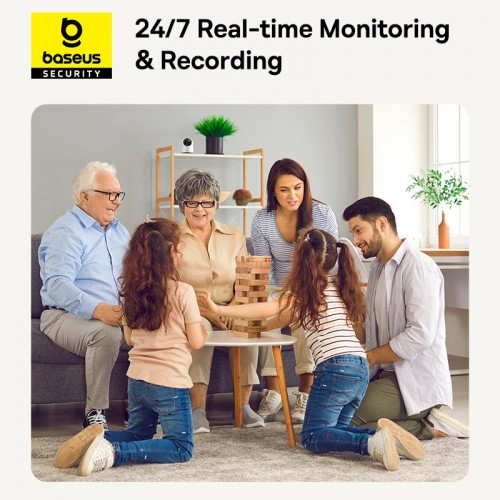 Камера відеоспостереження Baseus Security P1 Pro Indoor Camera 3K |8x Zoom, 5MP, 3K| white