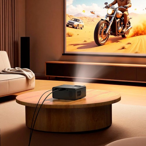 Проектор HOCO Wireless Projector DT6 (720P same screen version) |2.4G/5G/BT5.1, 720p| black