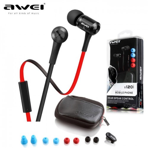 Наушники AWEI ES-120i grey
