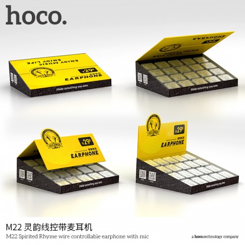 Наушники HOCO Spirited Rhyme with mic M22 silver