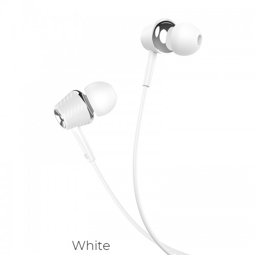 Наушники HOCO Graceful Carbon with mic M70 Hi-Res white