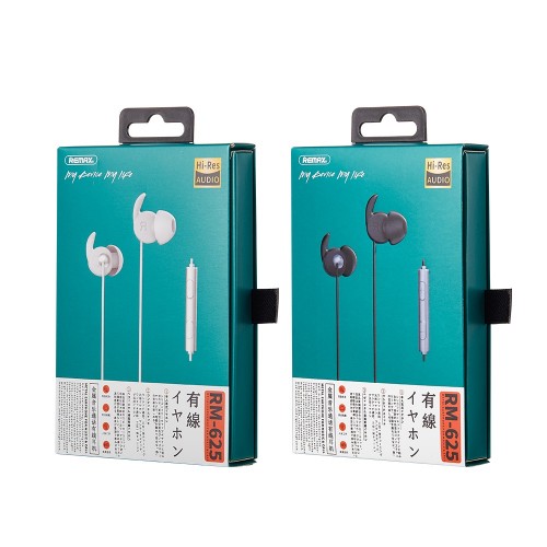 Наушники REMAX with mic RM-625 Hi-Res grey