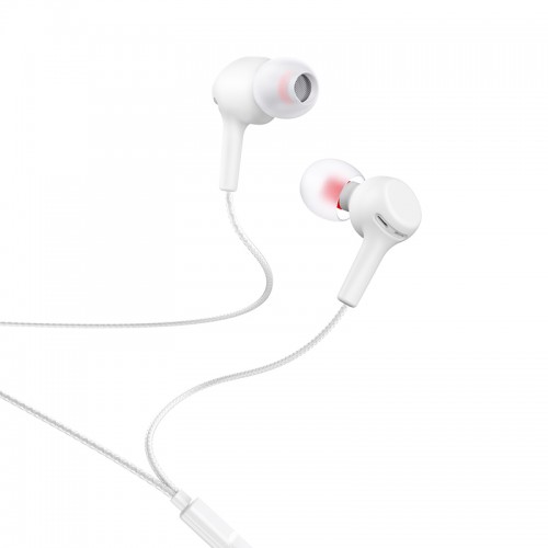 Навушники HOCO El Placer universal earphones with microphone M78 white