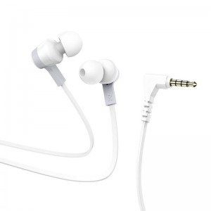 Навушники HOCO Oceanic universal earphones with mic M86 white