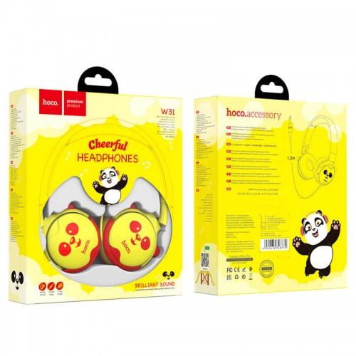 Навушники HOCO Childrens headphones W31 yellow