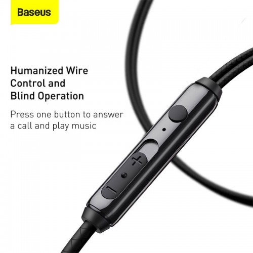 Навушники BASEUS Encok 3.5 mm Wired Earphone H19 (NGH19-03) black