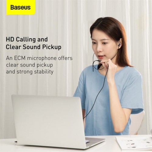 Навушники BASEUS Encok 3.5 mm Wired Earphone H19 (NGH19-03) black