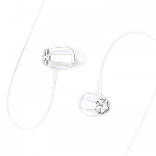 Навушники HOCO Graceful universal earphones with mic M88 white