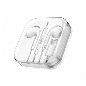 Навушники Hoco Type-C crystal earphones with Mic M1 Max white