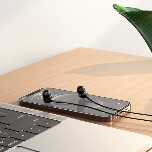 Навушники HOCO La musique universal earphones with mic M82 black