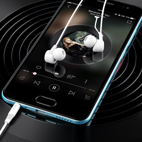 Навушники HOCO La musique universal earphones with mic M82 black