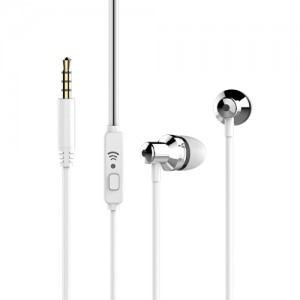 Навушники дротові WK Wired Earphone Wi90 |1.2M| white