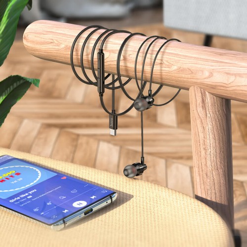 Наушники HOCO Type-C Delight wired digital earphone with microphone M90 |1.2M|