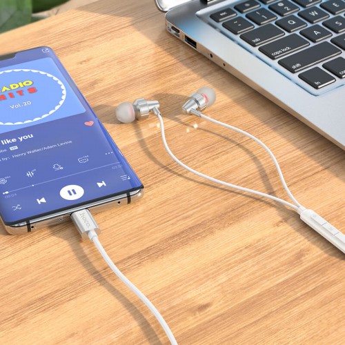 Наушники HOCO Type-C Delight wired digital earphone with microphone M90 |1.2M|
