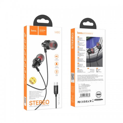 Наушники HOCO Type-C Delight wired digital earphone with microphone M90 |1.2M|
