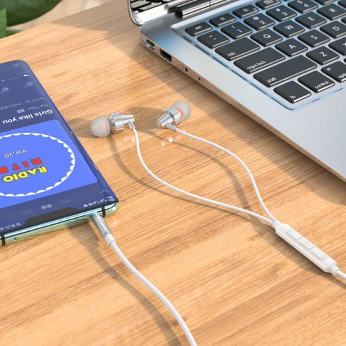 Наушники HOCO Delight wired digital earphone with microphone M90 |1.2M|
