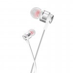 Наушники HOCO Platinum sound универсальные наушники с микрофоном M85 серебристые
