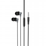 Навушники HOCO Delighted METAL universal earphones with microphone M98 grey