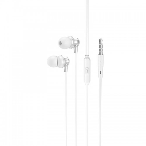 Навушники HOCO Delighted METAL universal earphones with microphone M98 grey