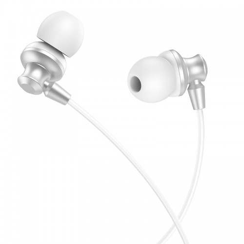 Навушники HOCO Delighted METAL universal earphones with microphone M98 grey