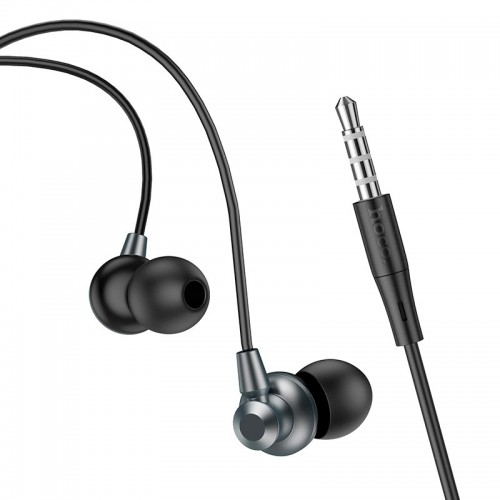 Навушники HOCO Delighted METAL universal earphones with microphone M98 grey
