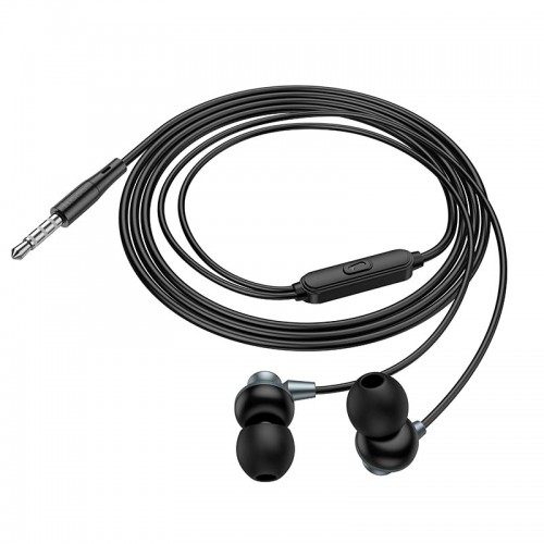 Навушники HOCO Delighted METAL universal earphones with microphone M98 grey