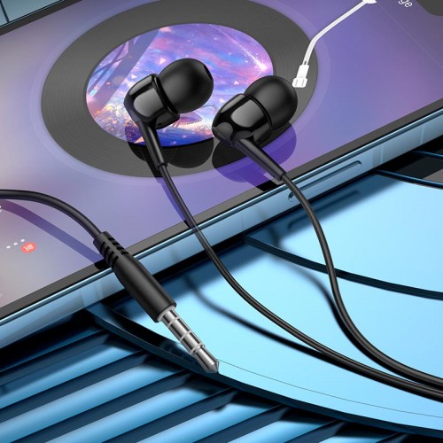 Навушники HOCO celestial universal earphones with microphone M99 black