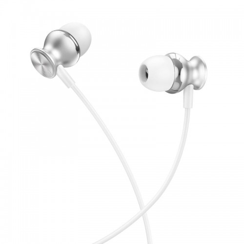 Наушники HOCO Fountain metal universal earphones with microphone M106