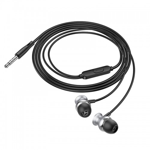 Наушники HOCO Fountain metal universal earphones with microphone M106