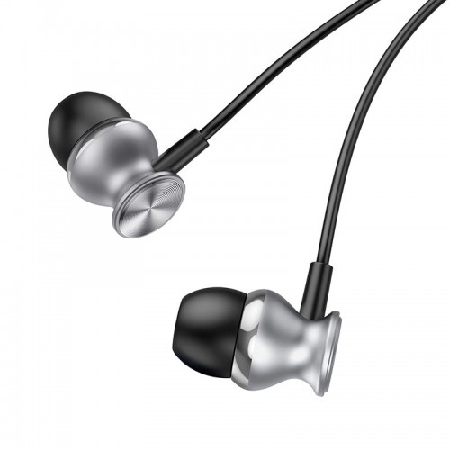 Наушники HOCO Fountain metal universal earphones with microphone M106