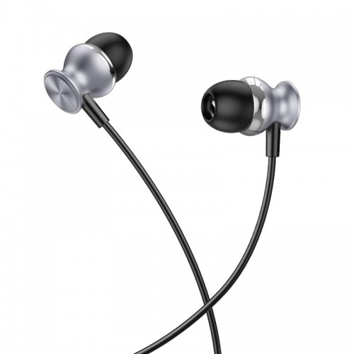 Наушники HOCO Fountain metal universal earphones with microphone M106