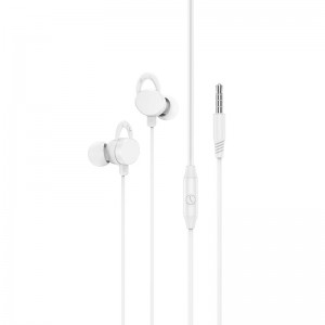 Навушники HOCO Rhyme universal earphones with microphone M103 white