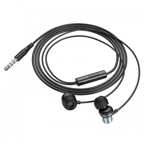 Навушники HOCO Encourage METAL universal earphones with mic M110 silver