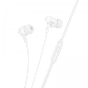 Навушники Hoco Story universal earphones with microphone M112 white