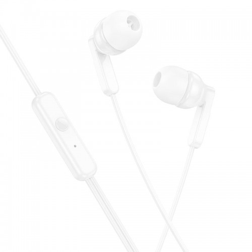 Навушники HOCO Bright universal earphones with microphone M121 white