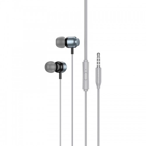 Навушники Hoco Power metal universal earphones with microphone M122 black